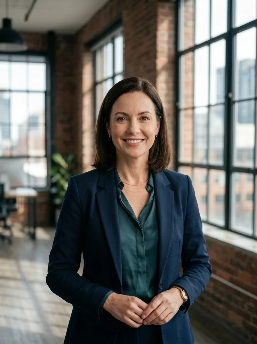 Retrato Executivo Feminino para Marca Pessoal — exemplo de prompt de IA para Imagens em Google Flow