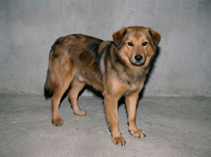 foto generica de um cachorro gerada por ia