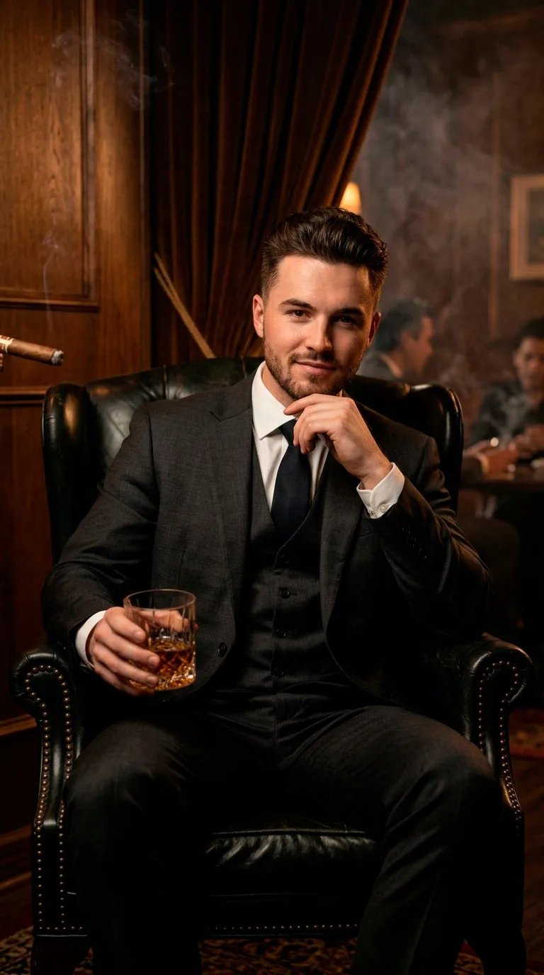 Prompt para Foto Estilo Poderoso Chefão com IA | Retrato Elegante de Máfia — exemplo de prompt de IA para Imagens em ChatGPT